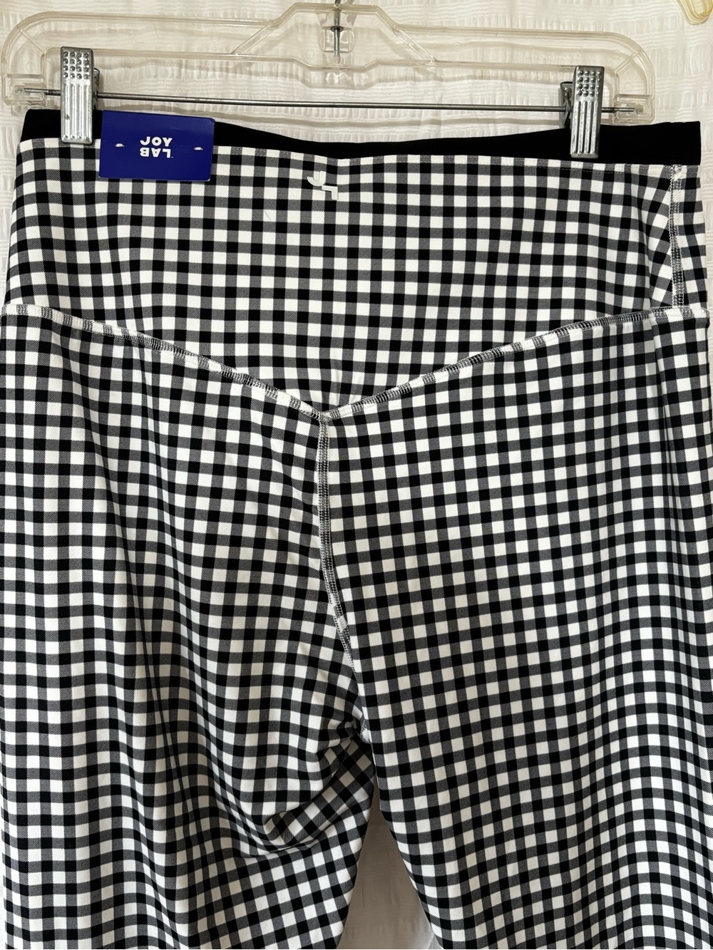 NWT JoyLab Black & White Gingham High-Waist Leggings Sz XL - Picture 6 of 7